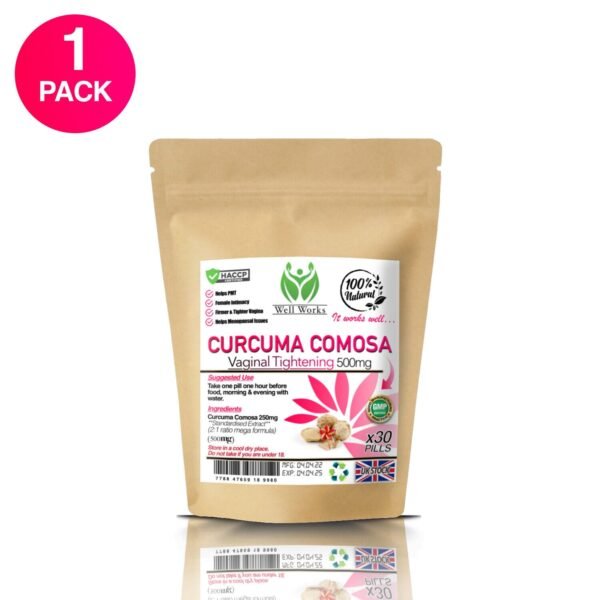 Curcuma Comosa Vaginal Tightening Tight Uterus PMS Menstrual Stop Odor Pills 1PK