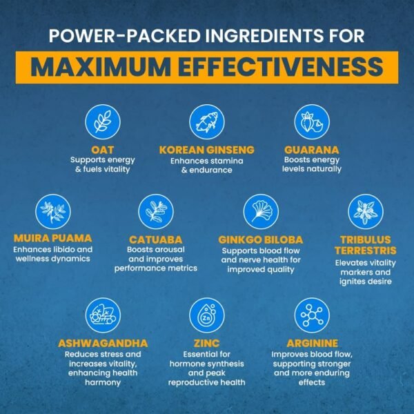 ERECTOLON 10 Ultra Blue Pills for Men - Premium Male Enhancing Pill for Growth Power & Strong Performance - Extra Strong Energy Support Herbal Supplement Tablets for Prolonged Stamina and Boost Force