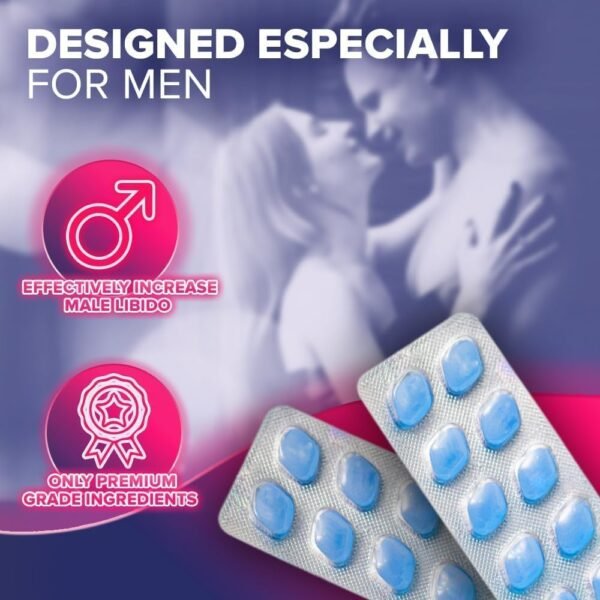 Blue Cock-a-Too V Plus 100mg Strong & Powerful for Confident Performer, Maximum Duration - 100% Herbal Supplement | Fast Acting Energy and Stamina (Ginseng Tablets) Made in UK, Pack of 10 (10)