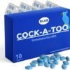 Blue Cock-a-Too V Plus 100mg Strong & Powerful for Confident Performer, Maximum Duration - 100% Herbal Supplement | Fast Acting Energy and Stamina (Ginseng Tablets) Made in UK, Pack of 10 (10)